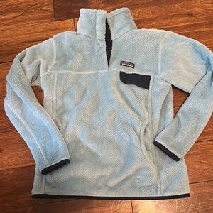 Last Call- will be taken down Friday. Price Firm. Patagonia Light Blue Fleece
